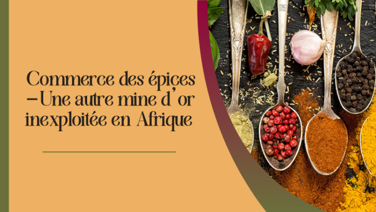 Commerce des épices – une autre mine d&rsquo;or inexploitée en Afrique